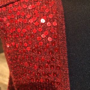Gorgeous Red Sequence Sweater